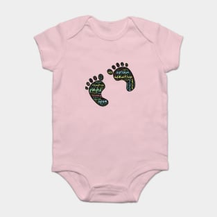 Playful feet Baby Bodysuit